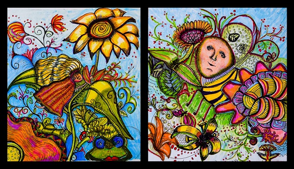 Examples of Amy's Drawings.